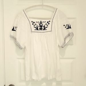 Madewell boho blouse